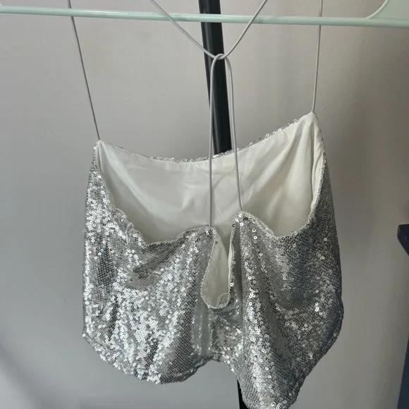 Superdown Sequin Cropped Tank - Picture 5 of 7